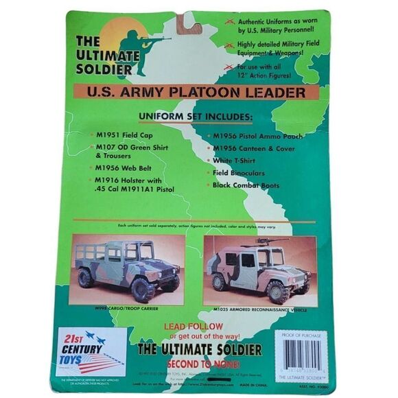 The Ultimate Soldier US Army Platoon Leader Accessory Set 21st Century Toys 1997 - Picture 3 of 3